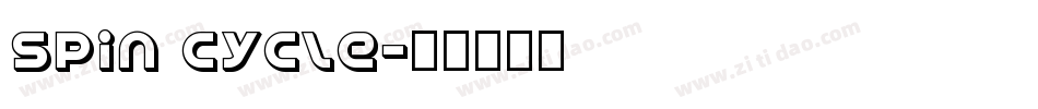 Spin Cycle字体转换